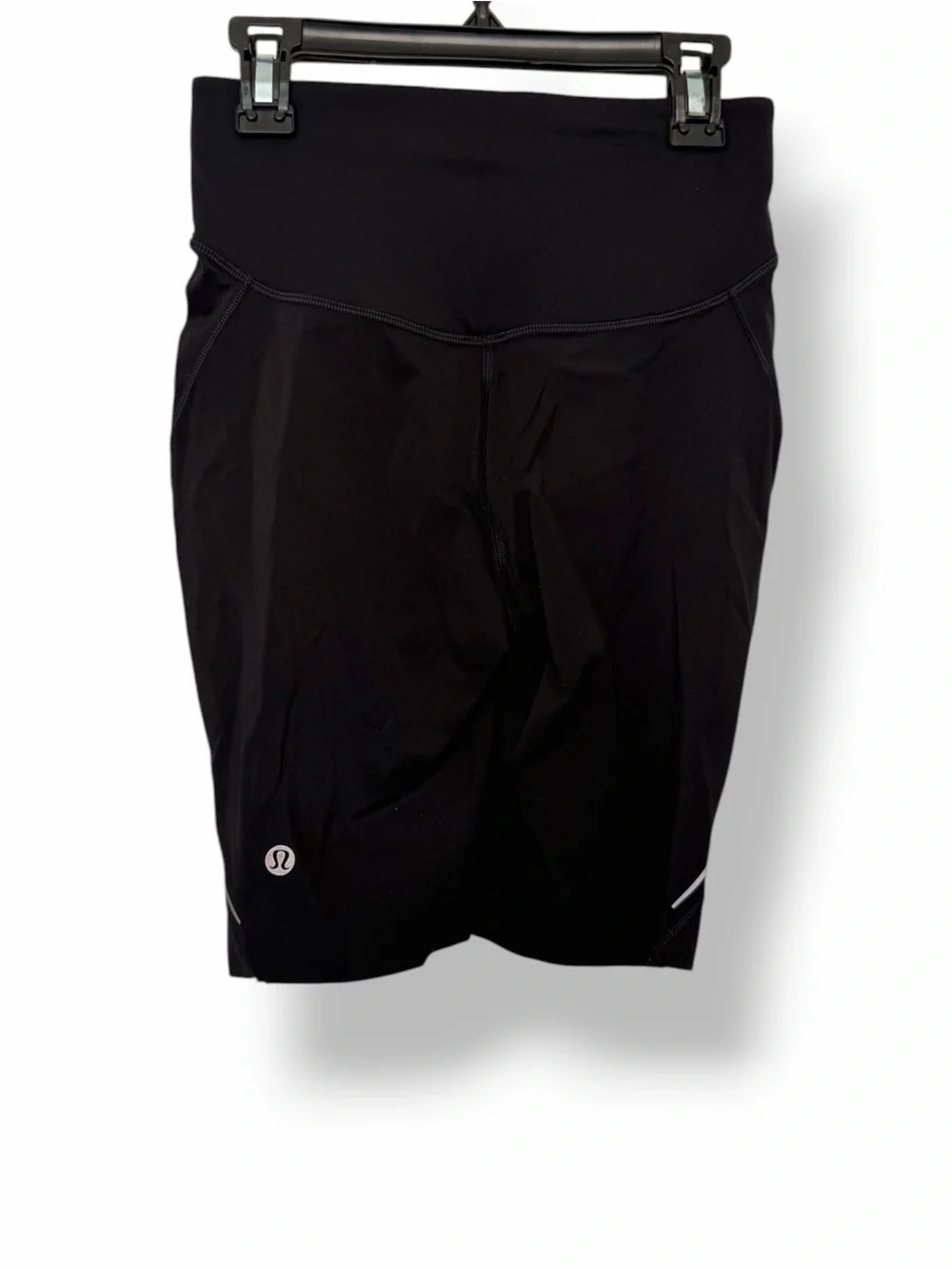 Lululemon Base Pace High-Rise Reflective Biker Shorts 8” Black